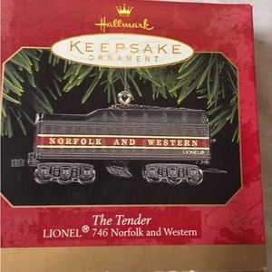 Hallmark lionel the tender Norfolk & western train ornament